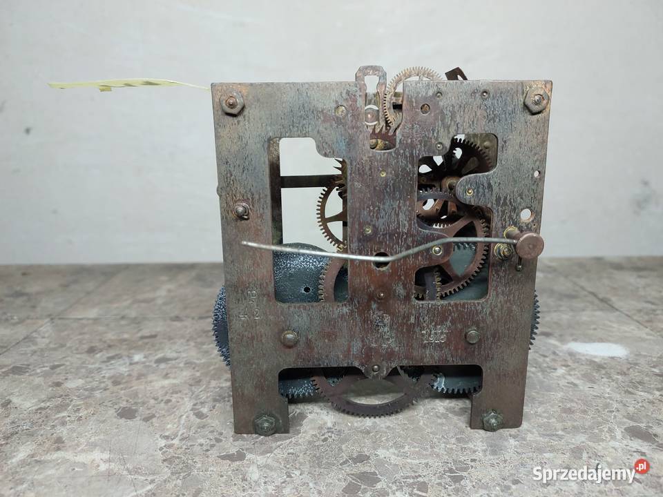 M153 Mechanizm starego zegara ściennego Gustav Tczew sprzedam