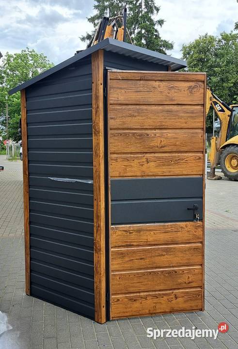 Wiata Śmietnikowa Garaż Blaszany GRAFITOWY Rawa Mazowiecka