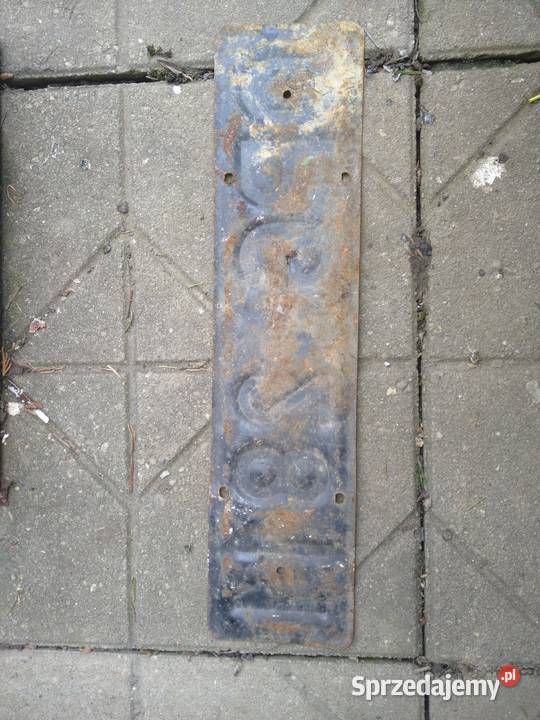 stara tablica rejestracyjna polska śląskie Bielsko-Biała