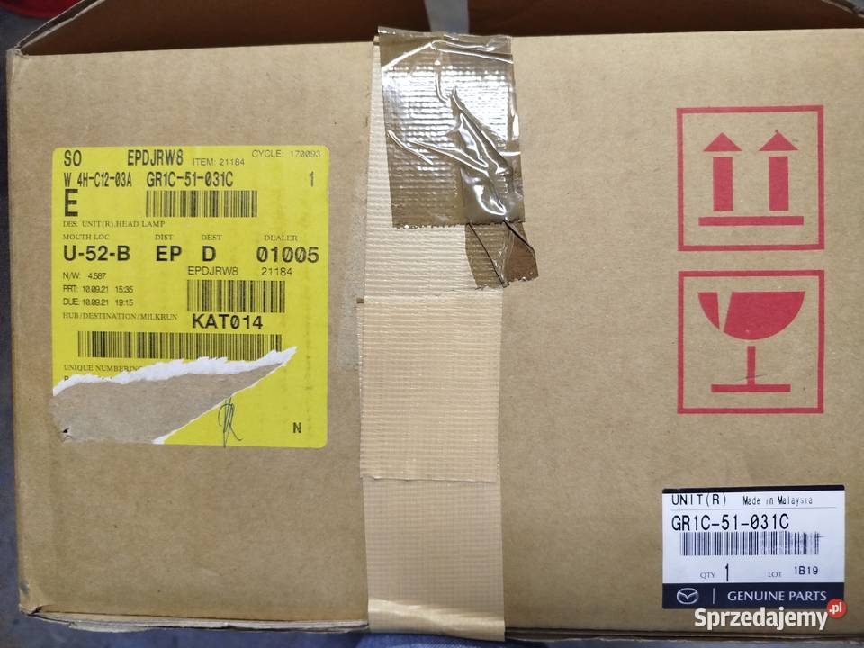 Reflektor prawy Mazda 6 GR1C51031C F014005446 prawe Łódź