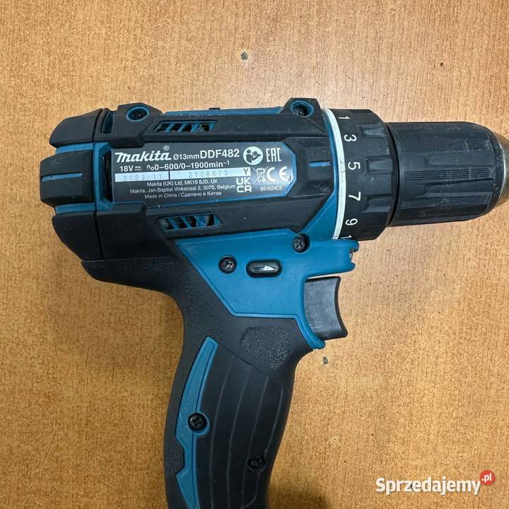 Wkrętarka Makita DDF482 aku 3Ah Elbląg sprzedam