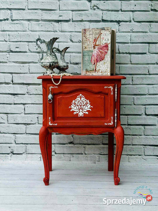 Szafka ręcznie malowana, delikatny kolor, ludwikowska, dekory, wysyłka