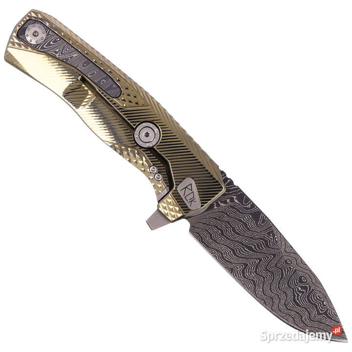 Nóż składany LionSteel Gold Titanium Chad