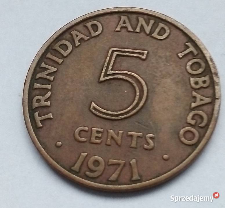 TRYNIDAD AND TOBAGO5 CENTS1971 r mazowieckie Legionowo