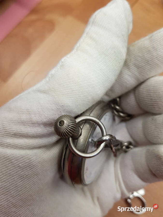 Szwajcarski kieszonkowy stoper Alpina WWI śląskie Chorzów