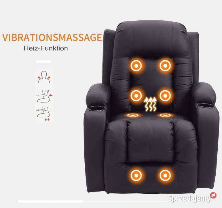 Fotel z masażem z funkcją ogrzewania Bochnia