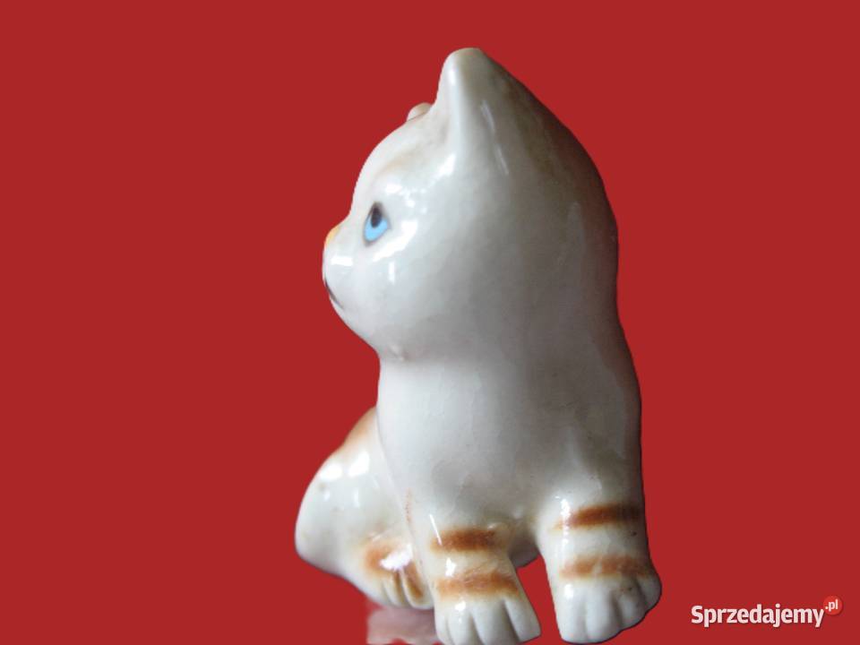 Kot miniatura figurka porcelana 4 x 4 x 2 Siedlce