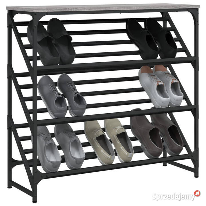 Stojak na buty szary dąb sonoma 90x30x85 Warszawa