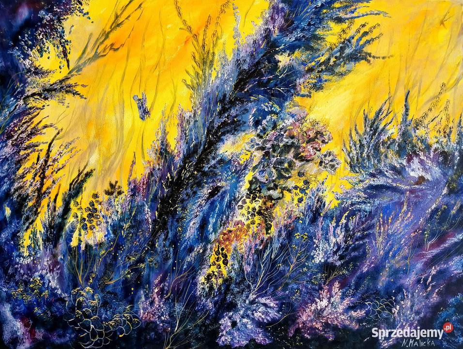Światło głębię obraz olejny 60x80 Warszawa
