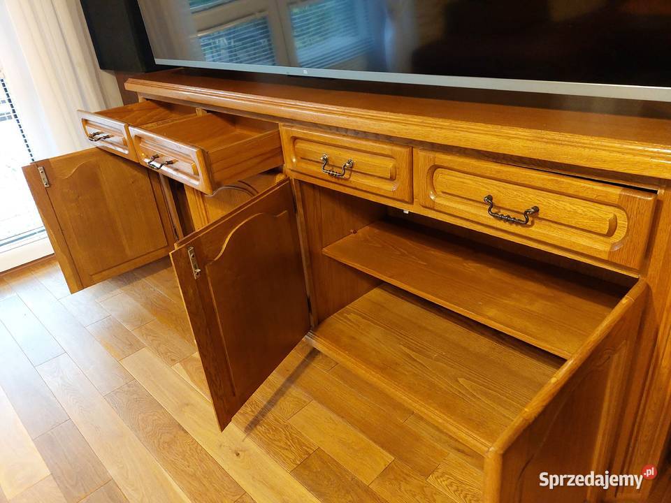 Piękna Komoda Dębowa duża 4 drzwiowa Chełm sprzedam