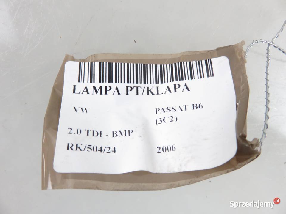 LAMPA PRAWA TYLNA KLAPA VW PASSAT B6 3C5945094E