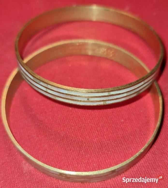 Bransolety mosiężne mniejsze z masą perłową Uniseks Katowice
