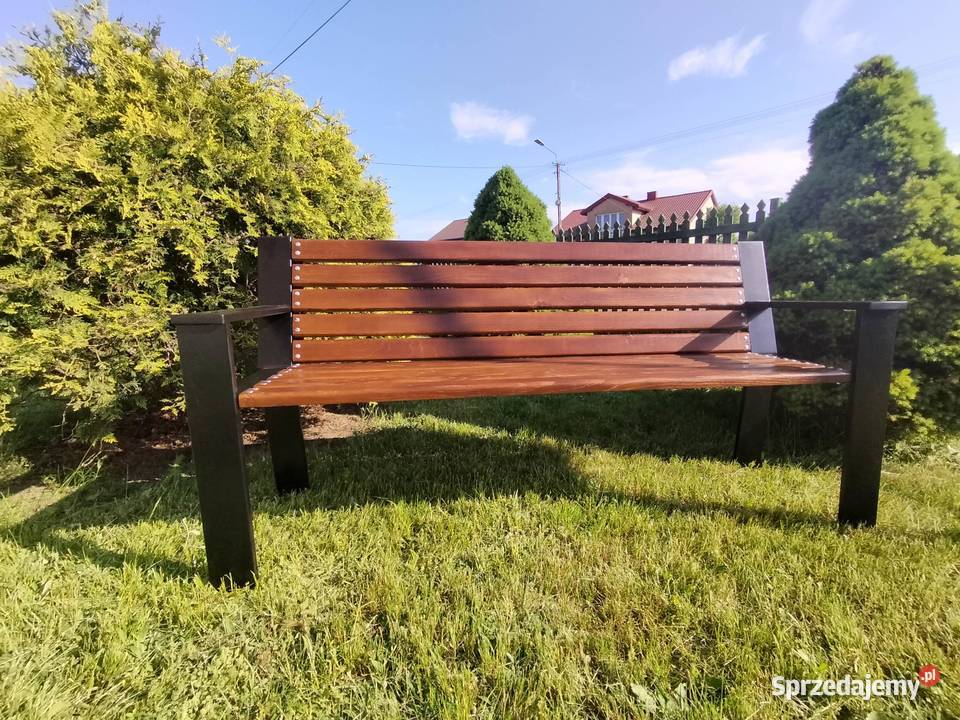 Ławka ogrodowa nowoczesna metal lubelskie Łuków