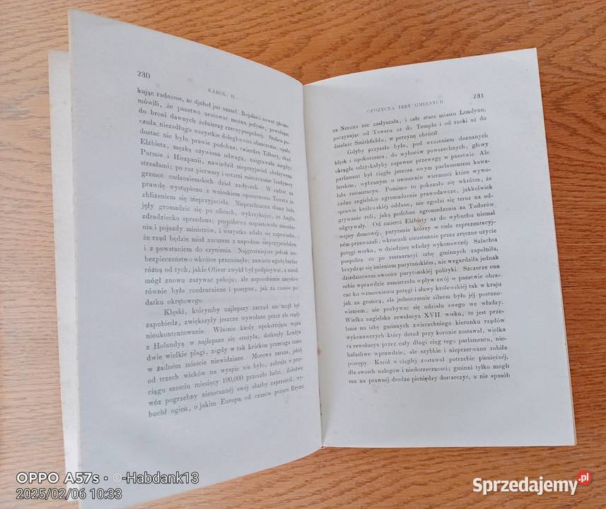 Dzieje angielskie MACAULAYA pierwszy polski