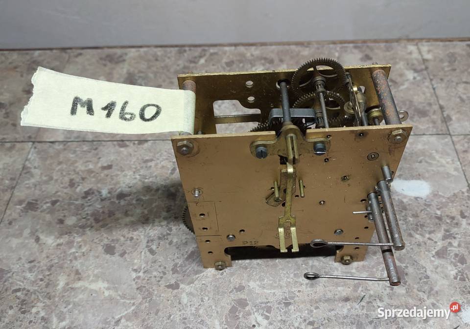M160 Mechanizm starego zegara Gustav Becker GB Tczew