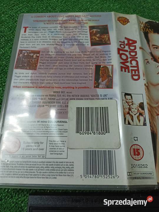 Kaseta VHS film Addicted to live Rzeszów sprzedam
