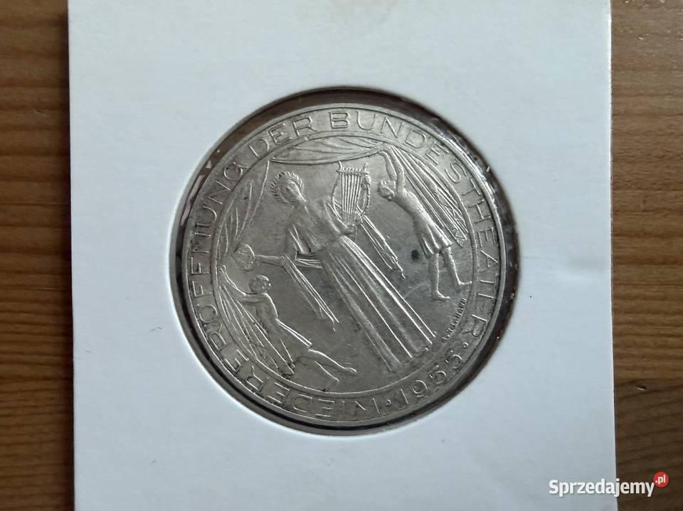 Moneta Austria 25 szylingów Ag 1955 r VII Gliwice sprzedam
