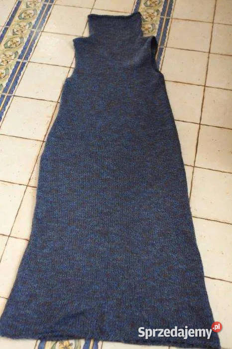 Bliźniak sukienka niebieska wykonana ręcznie Rozmiar 40(L) Kraków