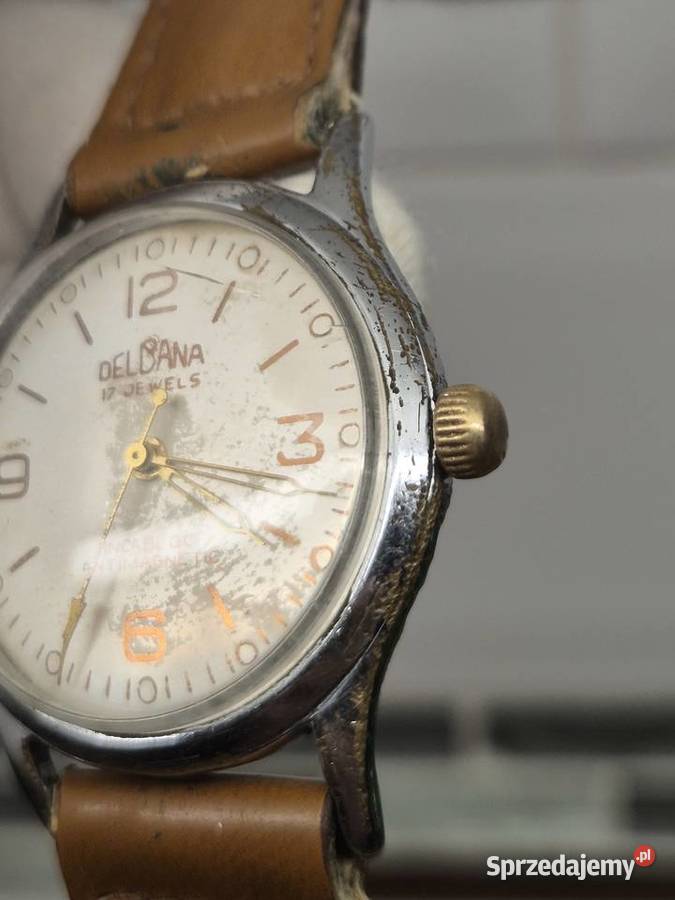 Zegarek vintage Delbana Swiss Chorzów