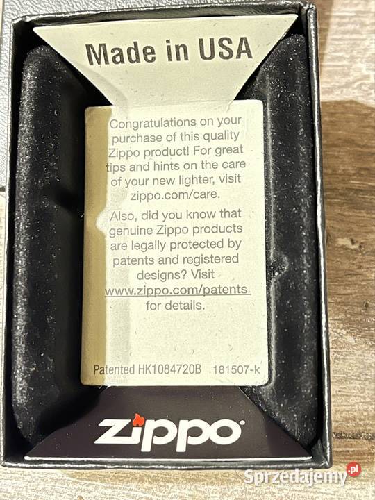 Zapalniczka firmy Zippo USA