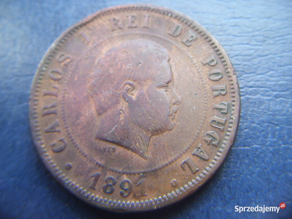 Stare monety 20 real 1891 Portugalia 2