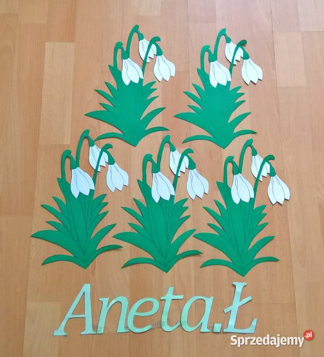 Dekoracje wiosenne dwustronne okienne z brystolu Garwolin