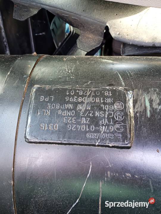 Butla gazu LPG stako 60l Ważna homologacja