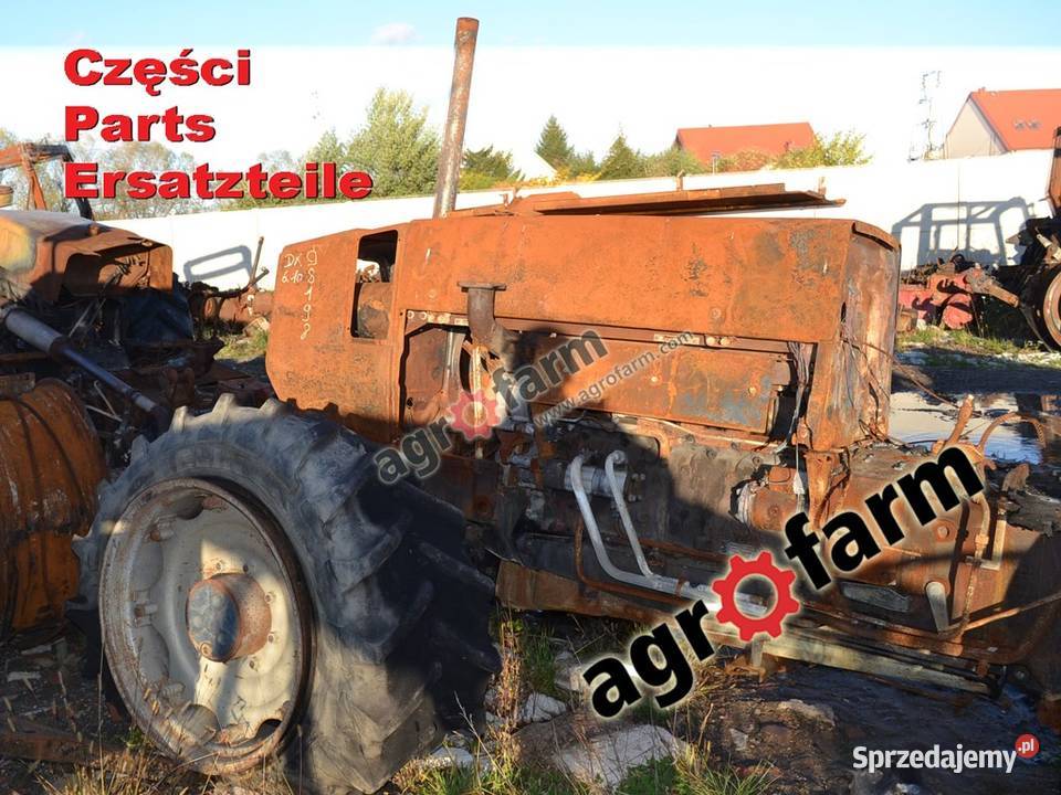 Deutz DX 610 części skrzynia biegów silnik oś