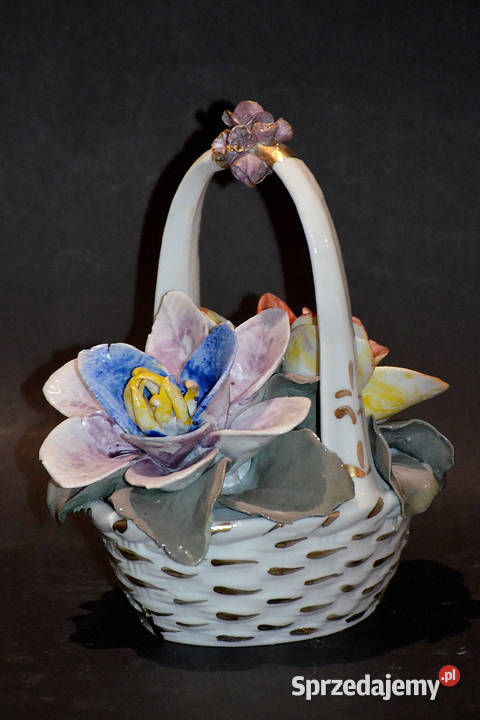 Porcelana Roceram aranżacja kwiatowa kosz Geta Środa Wielkopolska