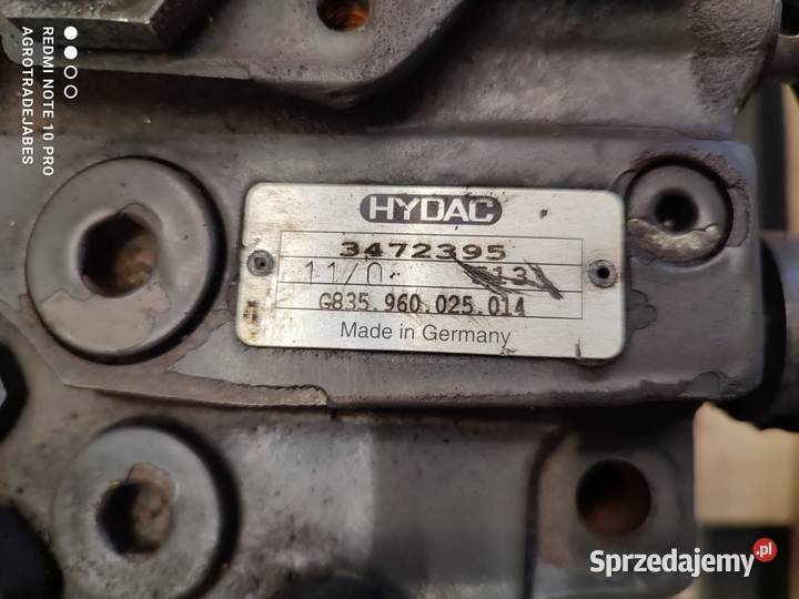 Rozdzielacz hydrauliczny HYDAC 3472395 FENDT 826 Wilkowo