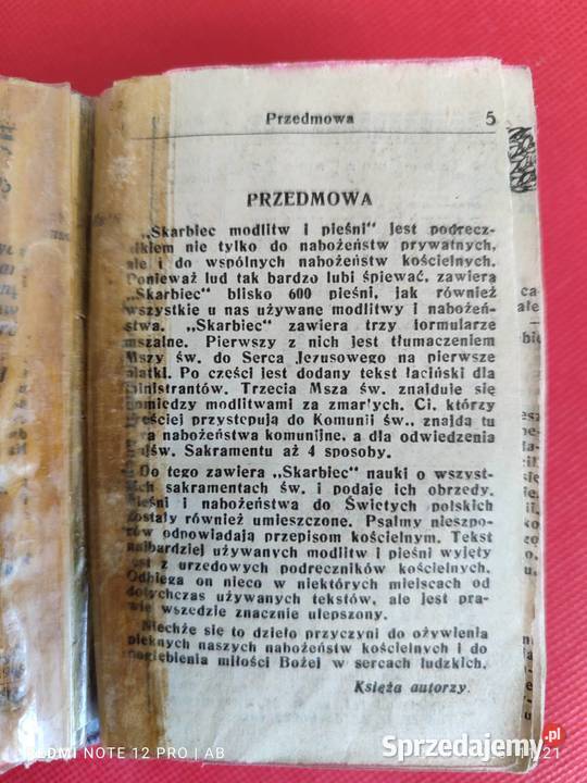 Skarbiec modlitw i pieśni wyd 3 Katowice 1948 r