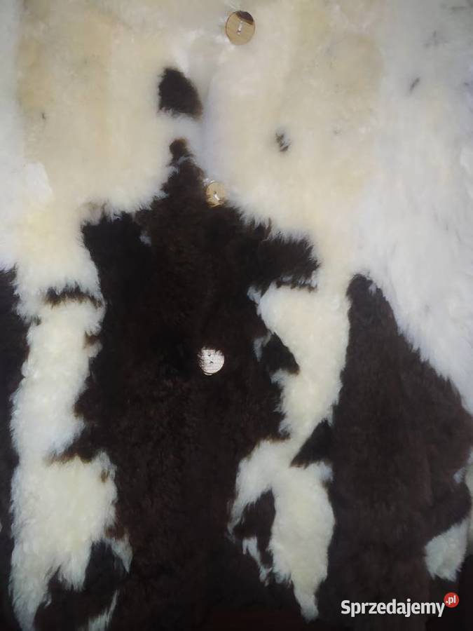 Eleganckie naturalne futro z lamy SM vintage Gdynia