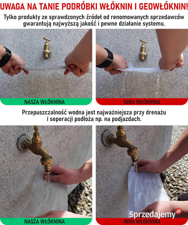 MOCNA geowłóknina polipropylenowa P10 4x25m mazowieckie