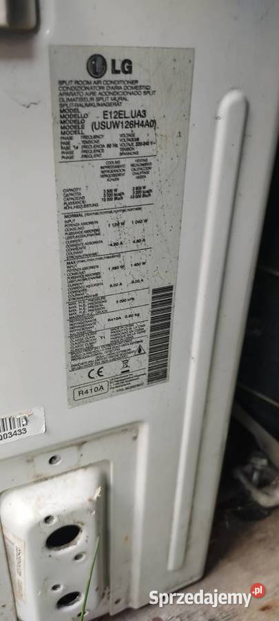 klimatyzacja TANIO GREE lg 38kW na części