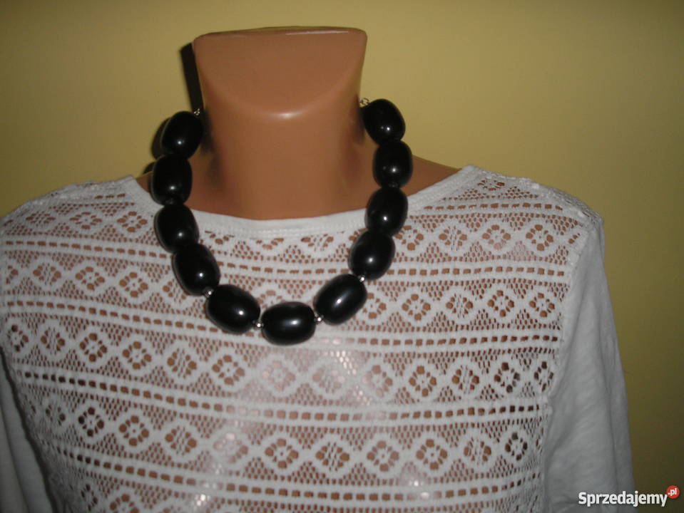 czarne krótkie korale Słupsk