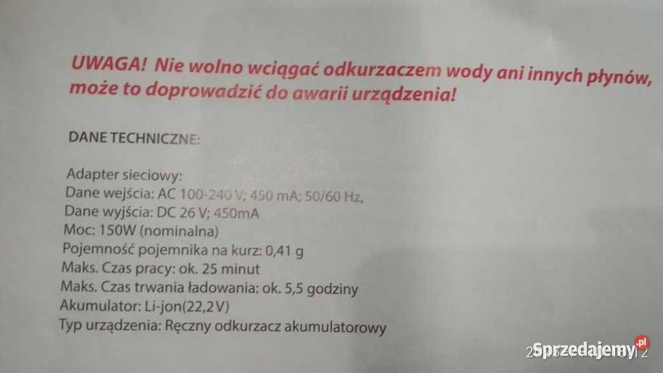 Caselli Odkurzacz i Mop pionowy bezprzewodowy Mopy Katowice