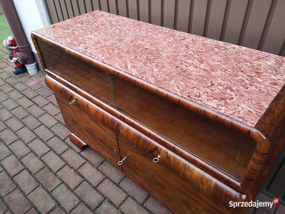 Komoda Pomocnik ARTDECO Orzech Stara Antyk Swarzędz