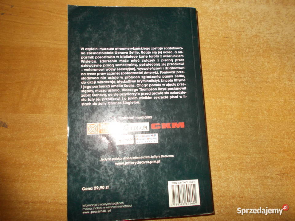 Jeffery Deaver Dwunasta karta Głubczyce sprzedam