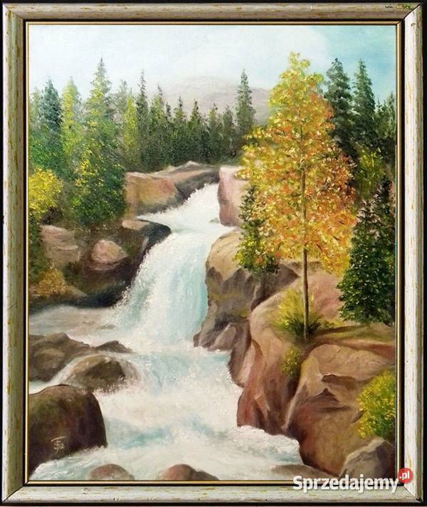 Obraz olejny Wodospad Lublin
