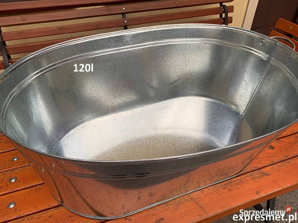Wanna ocynkowana 120 L misa balia Ogród Wrocław