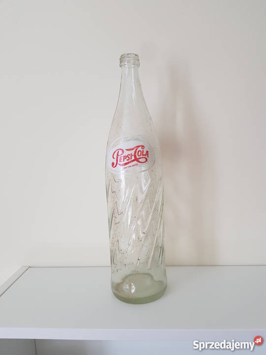 Stara szklana butelka Pepsi Cola z PRL 1 litr