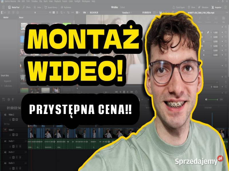Montaż filmów montaż wideo YOUTUBE ROLKI TIKTOKI Kielce