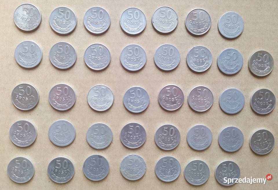 50 gr x 33 sztuki aluminium PRL 4987 OBIEGÓWKI Łódź