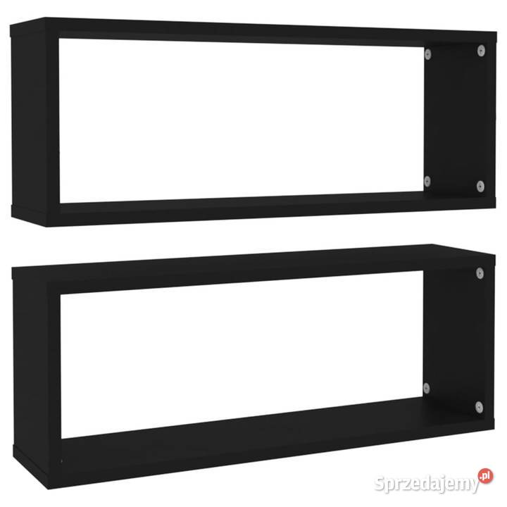 Półki ścienne kostki 2 czarne 60x15x23 WM807136 Warszawa