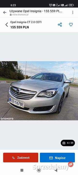 Opel Insignia mazowieckie Goździk sprzedam