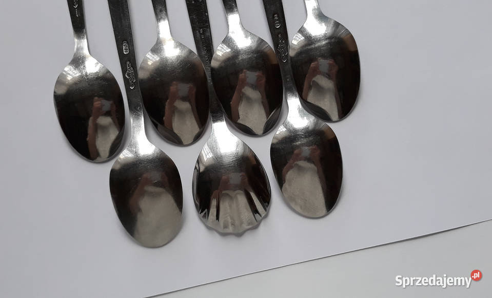 Łyżeczki do herbaty szufelka do cukru CAVALIER Zastawa stołowa śląskie Dąbrowa Górnicza