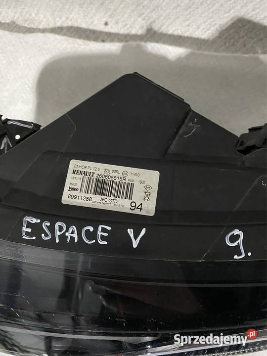 Lampa lewy przód Renault Espace V 14 śląskie Jasienica