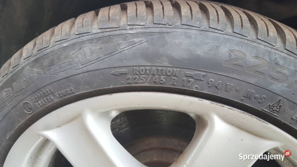 Alufelgi felgi koła 17 5x112 z zimowymi oponami Mrągowo