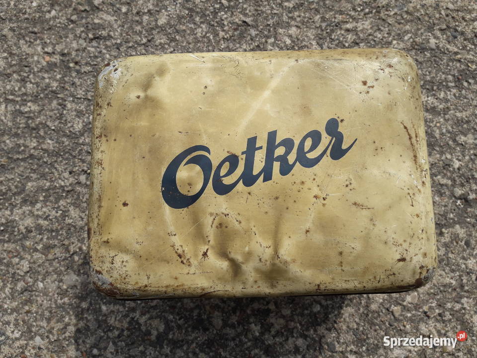 Stara przedwojenna puszka DR Oetker