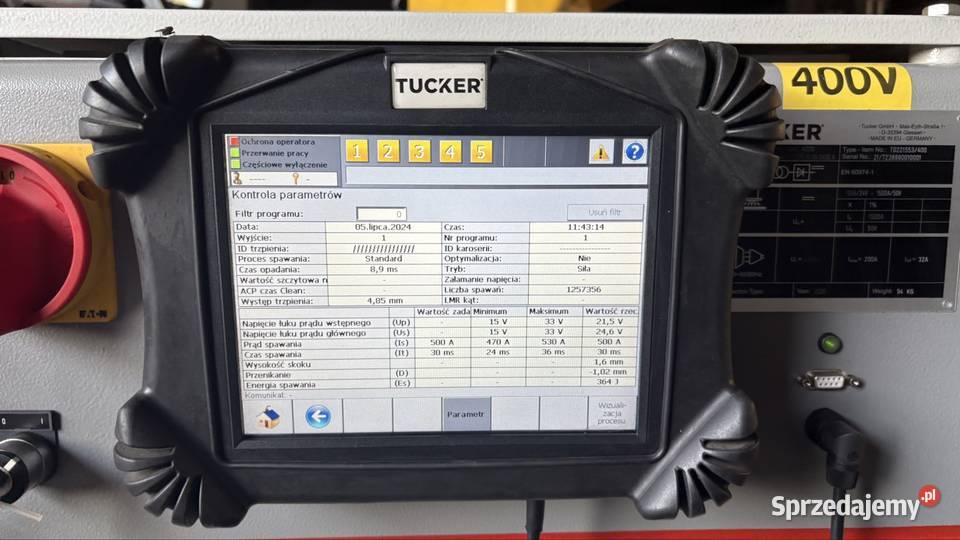 Tucker DCE 1500 jednostka sterująca spawaniem i Gaworzyce sprzedam